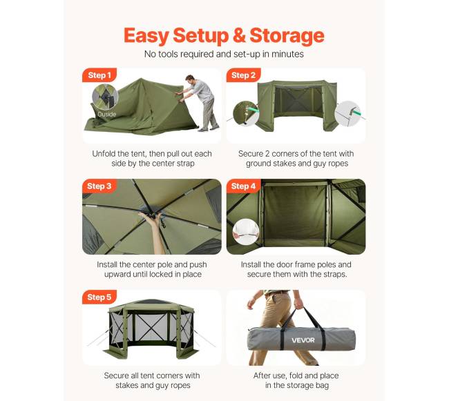 Išskleidžiama pavėsinė su tinkleliu, 3x3 m4