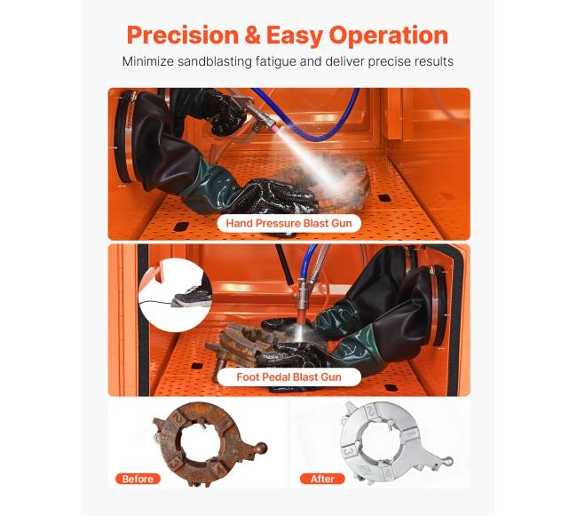 435L smėliavimo kabina su dulkių surinkėju2