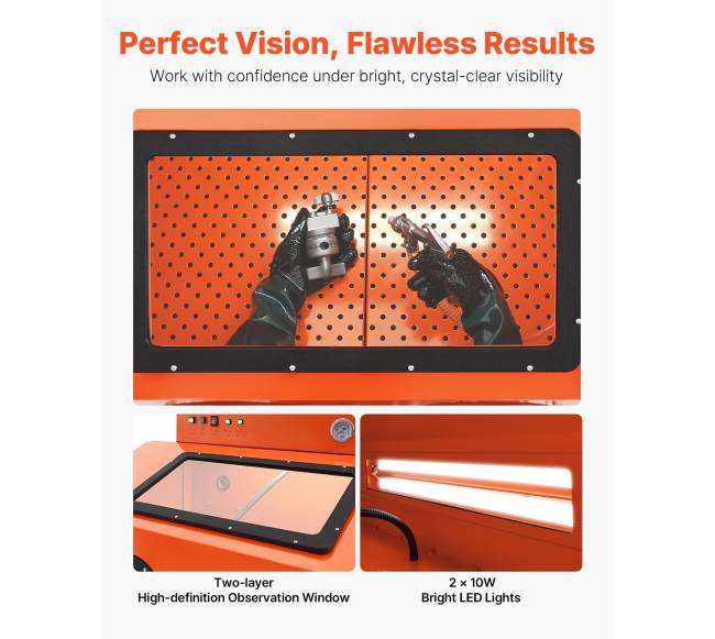 435L smėliavimo kabina su dulkių surinkėju4