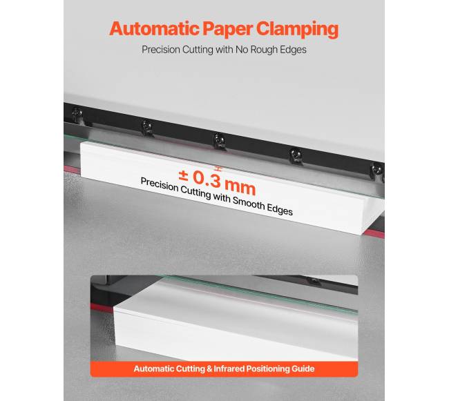 Elektrinis popieriaus pjaustytuvas su infraraudonaisiais spinduliais3