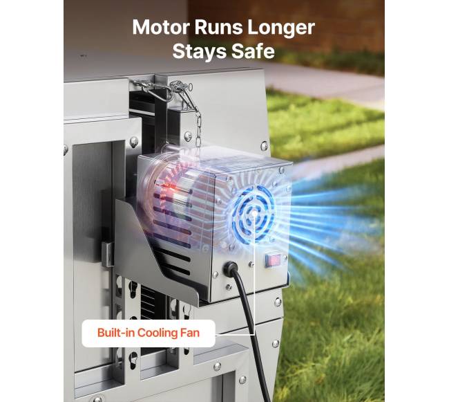 Elektrinis lauko grilis su iešmu iki 60 kg4