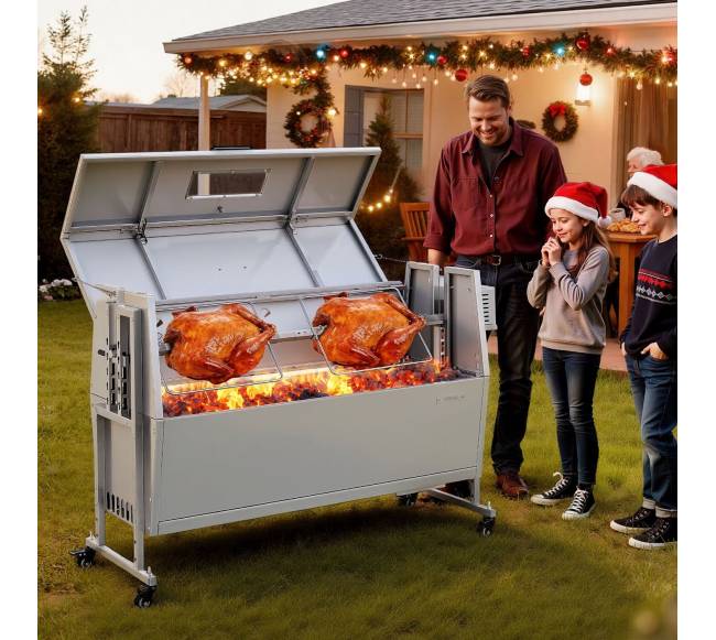 Elektrinis lauko grilis su iešmu iki 60 kg7
