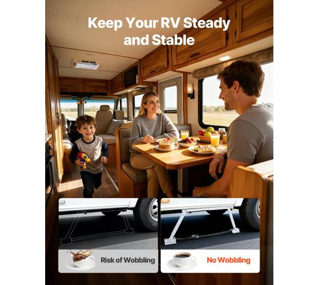 Stabilizatorius RV transporto priemonei su reguliuojamu aukščiu1