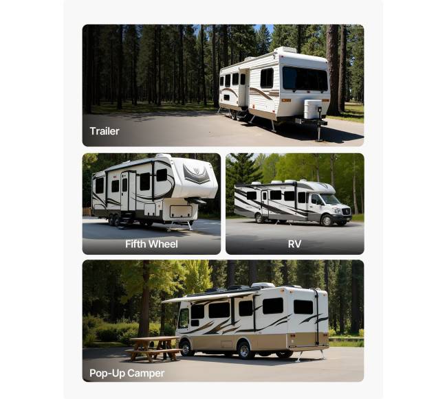 Stabilizatorius RV transporto priemonei su reguliuojamu aukščiu5