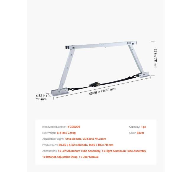 Stabilizatorius RV transporto priemonei su reguliuojamu aukščiu6