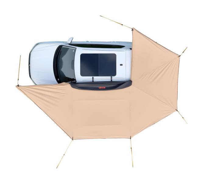 Automobilio tentas su LED šviesomis 270 laipsnių9