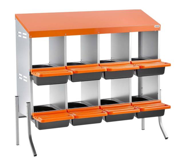 8 skyrių vištų lizdai su atraminėmis kojelėmis8