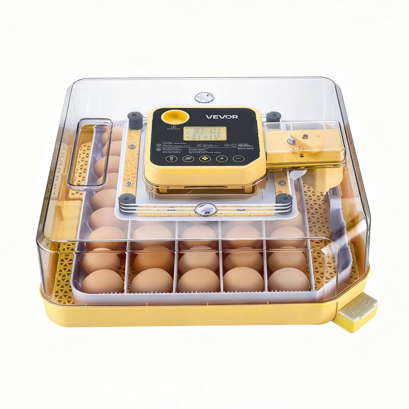 48 kiaušinių inkubatorius su automatiniu kiaušinių sukimu0