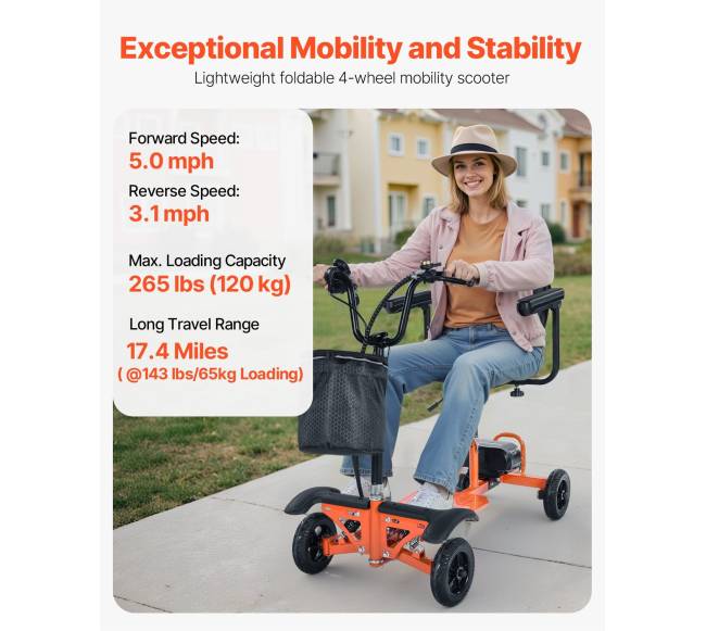 Keturratis sulankstomas elektrinis motoroleris1