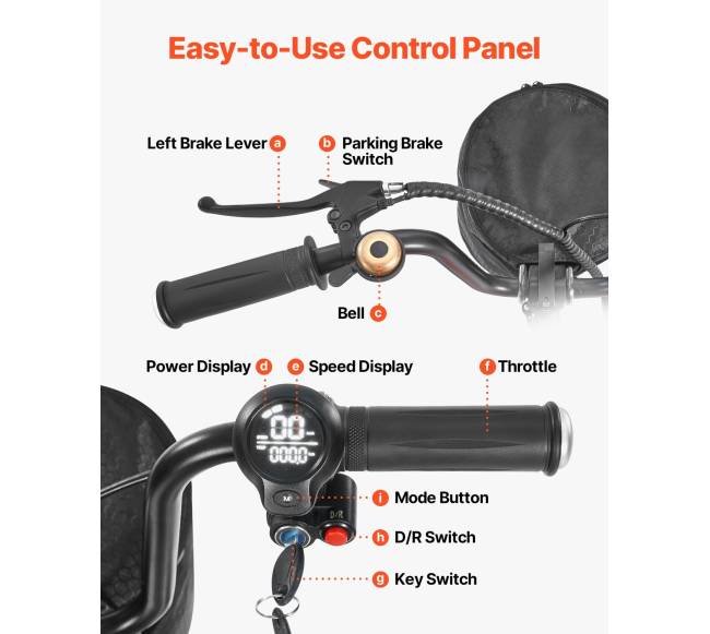 Keturratis sulankstomas elektrinis motoroleris5