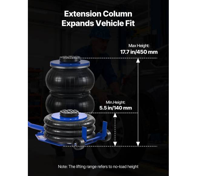 Trijų maišų oro keltuvas 3 t automobilio remontui1