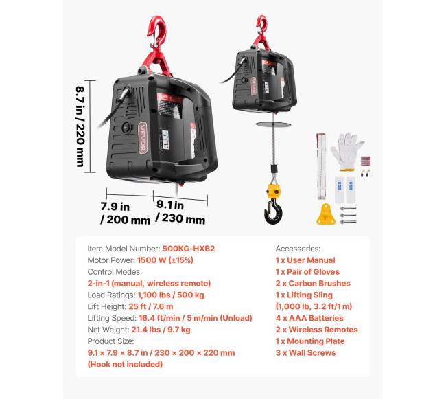 Elektrinis gervės, 500 kg talpos, 1500W6