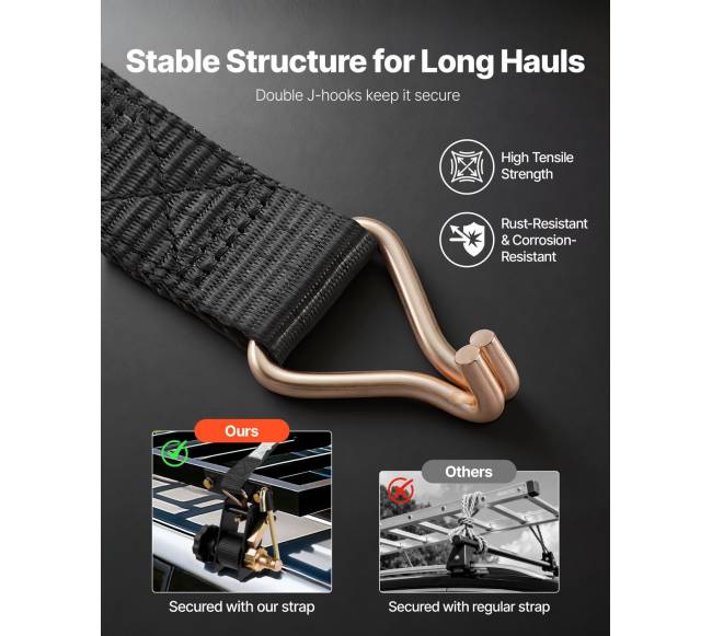 Kopėčių laikiklio ratchet dirželiai, juoda4