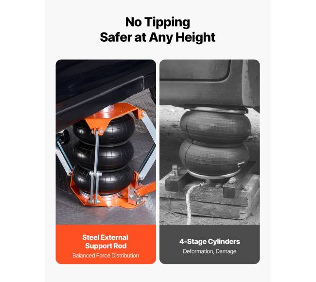 Automobilinis oro keltuvas, 3 t, pneumatika2