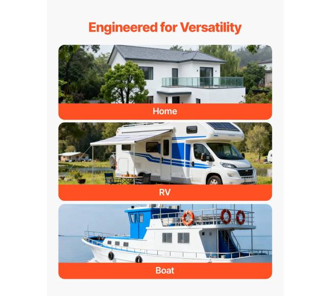 3000W hibridinis saulės inverteris, 24V DC į 230V AC5