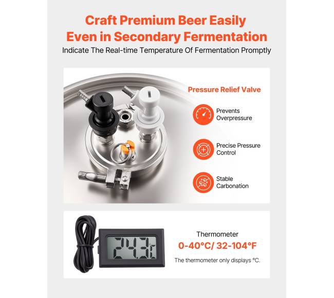 Nerūdijančio plieno kūginis fermenteris 30L2