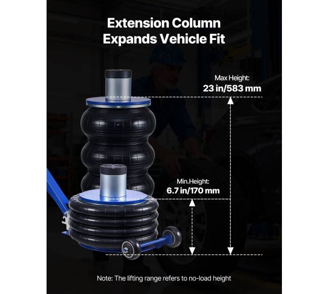 Automobilinis oro domkratas 6 t, reguliuojamas kotas1