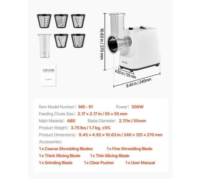 Elektrinė sūrio ir daržovių pjaustyklė 200W6