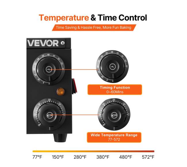 Elektrinė picų krosnis, 304.8 mm stalviršio3