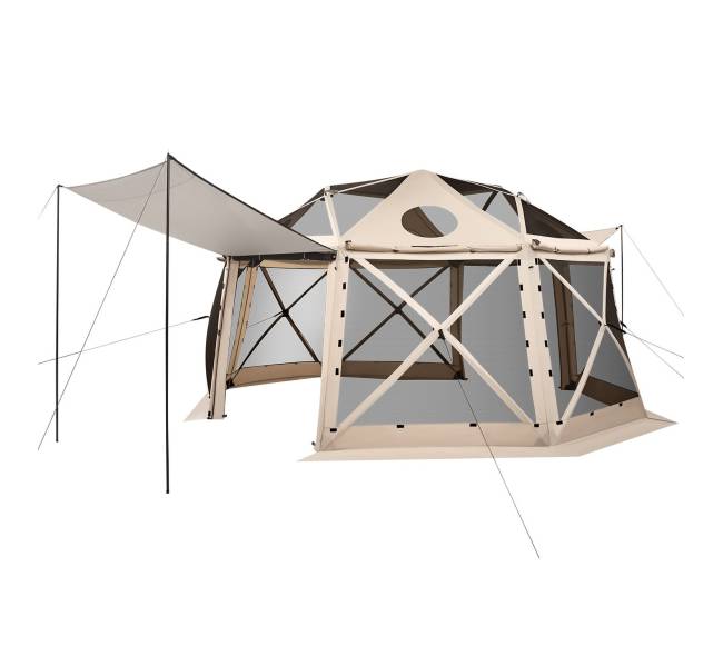 Išskleidžiama sferinė pavėsinė 4.57 x 4.57 m0