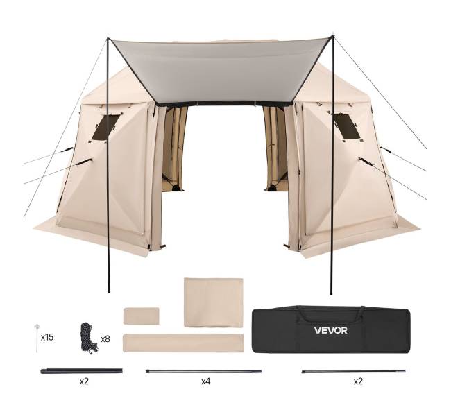 Išskleidžiama sferinė pavėsinė 4.57 x 4.57 m8