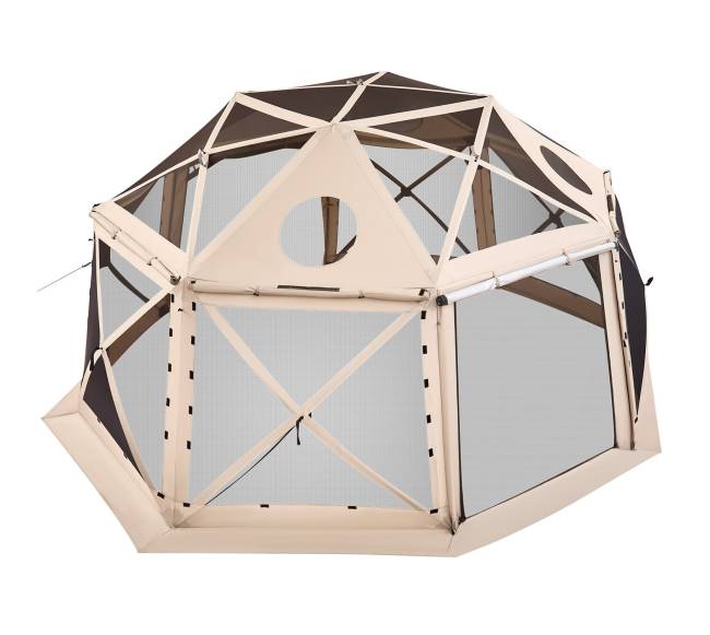 Išskleidžiama sferinė pavėsinė 4.57 x 4.57 m9