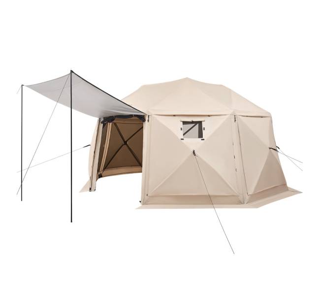 Išskleidžiama sferinė pavėsinė 4.57 x 4.57 m10