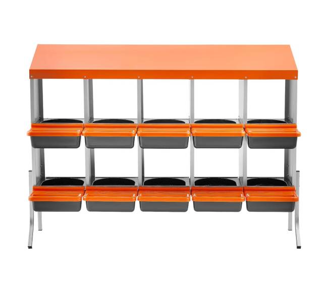 Dėžės vištų kiaušinėliams su 10 skyrių0