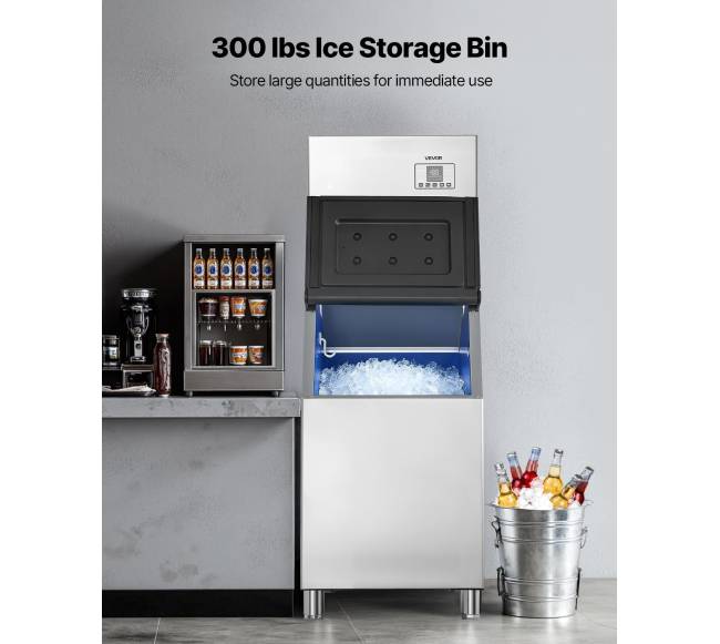 Komercinė ledo gaminimo mašina, 181 kg per parą2