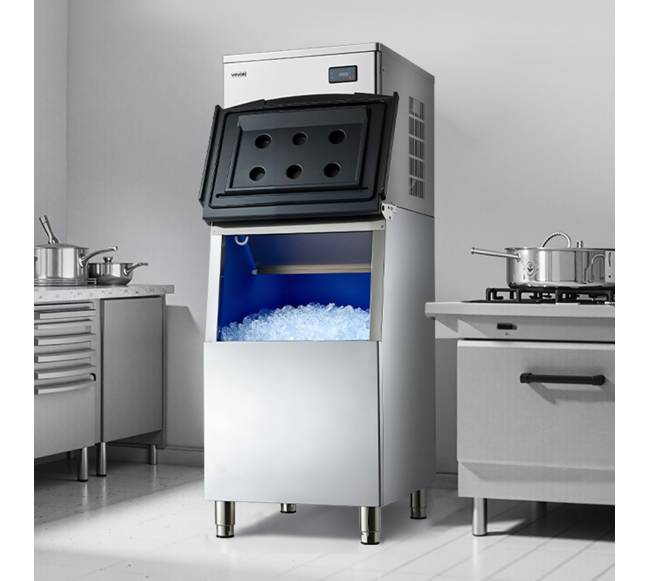 Komercinė ledo gaminimo mašina su automatiniu valymu7