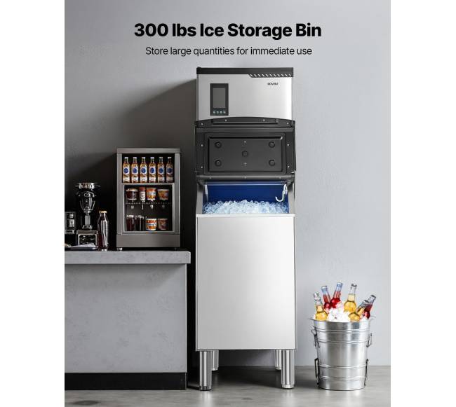 Komerciška ledo gaminimo mašina, 136 kg2