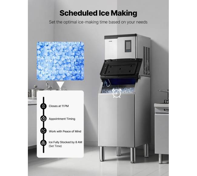 Komerciška ledo gaminimo mašina, 136 kg5