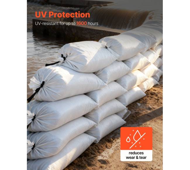 Tušti smėlio maišai 200 vnt., 40 x 66 cm1