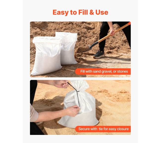 Tušti smėlio maišai 200 vnt., 40 x 66 cm4