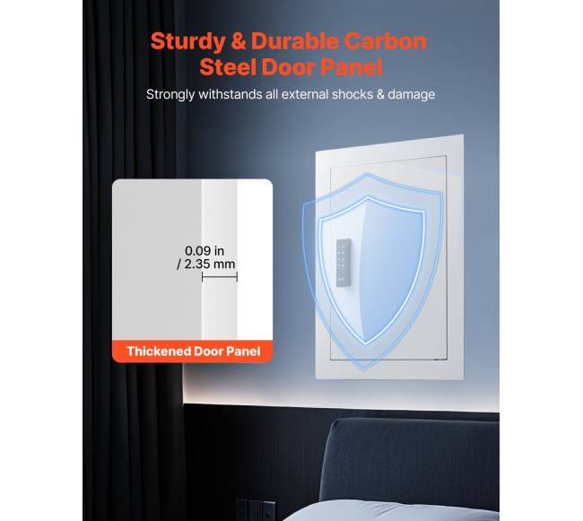 Paslėpta sieninė seifinė spinta su slaptažodžiu2