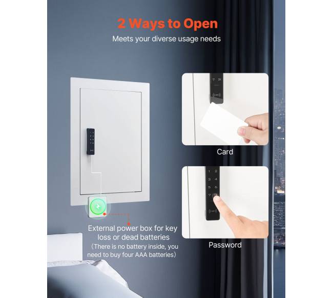 Paslėpta sieninė seifinė spinta su slaptažodžiu3