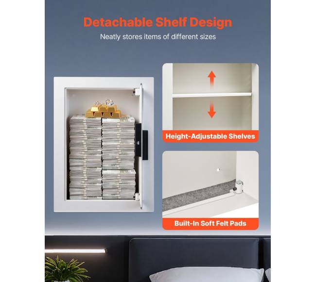 Paslėpta sieninė seifinė spinta su slaptažodžiu4