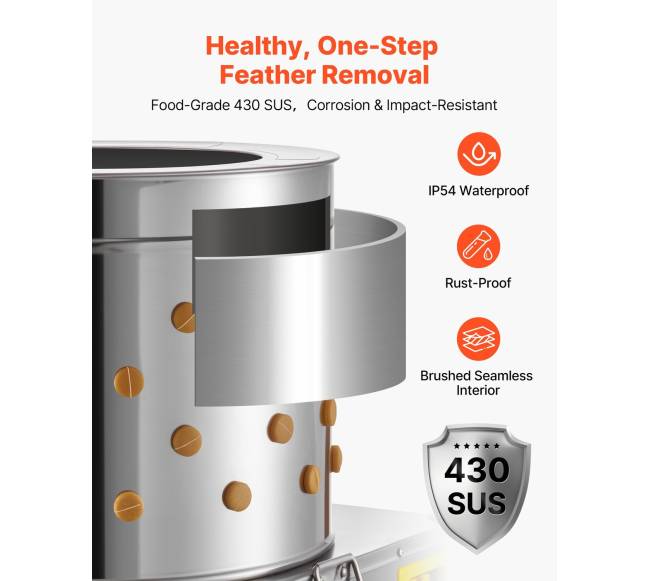 Vištų plunksnų pešimo mašina su būgnu3