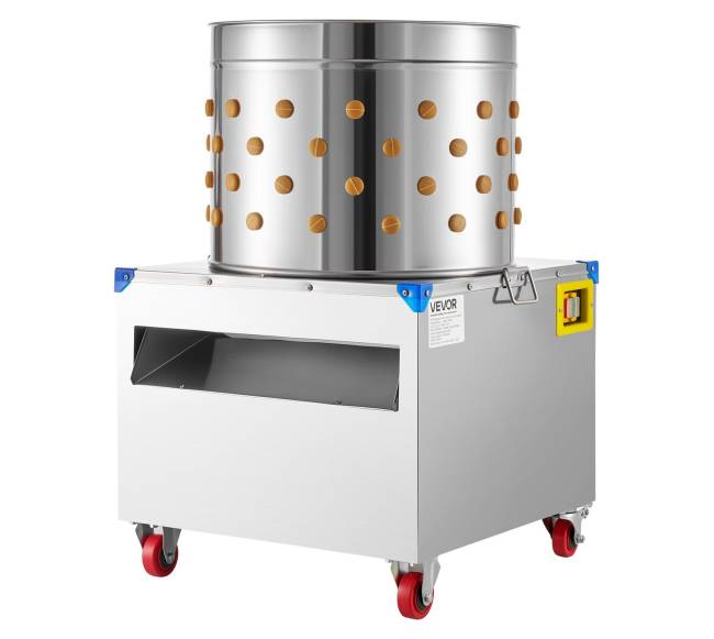 Vištų plunksnų pešimo mašina su būgnu8