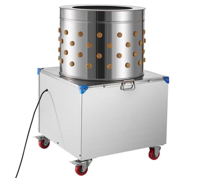 Vištų plunksnų pešimo mašina su būgnu10