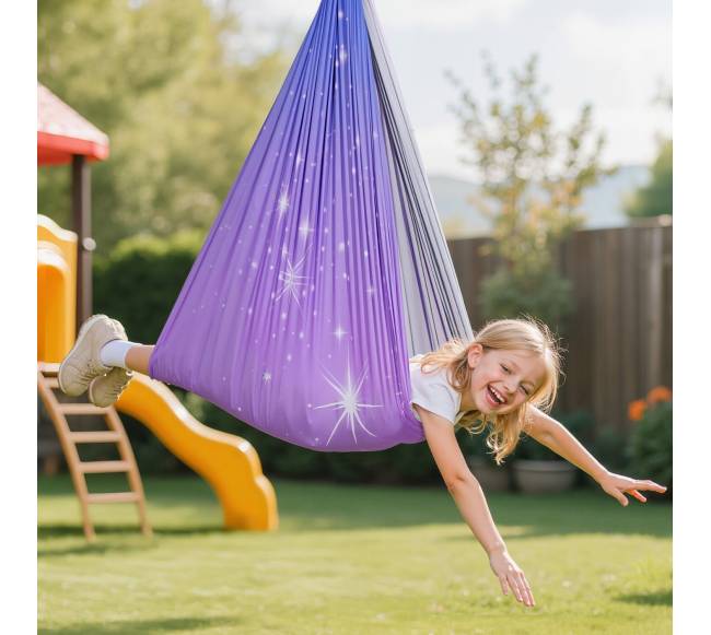 Sensorinė sūpynė su dvigubu audiniu7