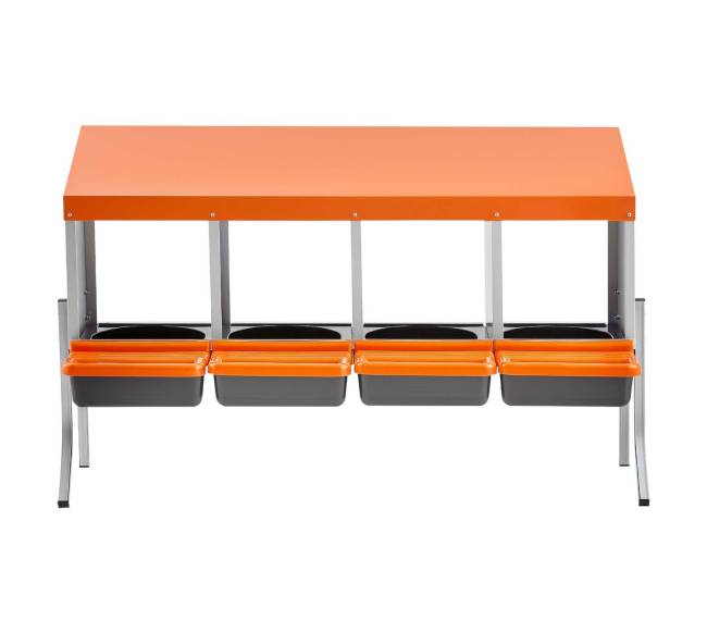 Vištų dėtuvės su 4 skyriais0