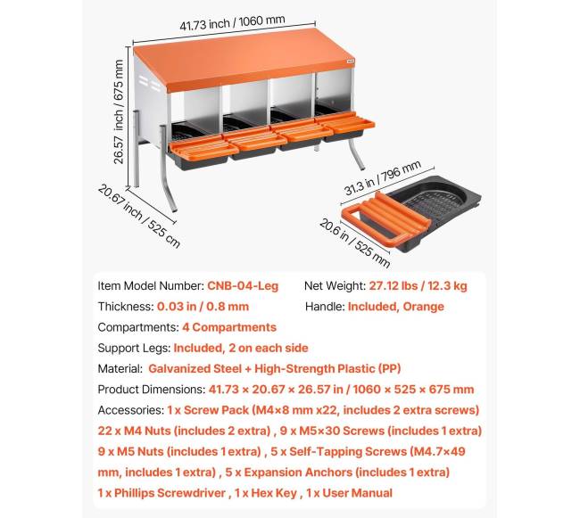Vištų dėtuvės su 4 skyriais6