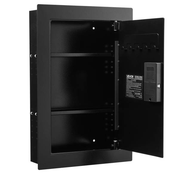 Sieninė seifas su pirštų atspaudu ir kodu8