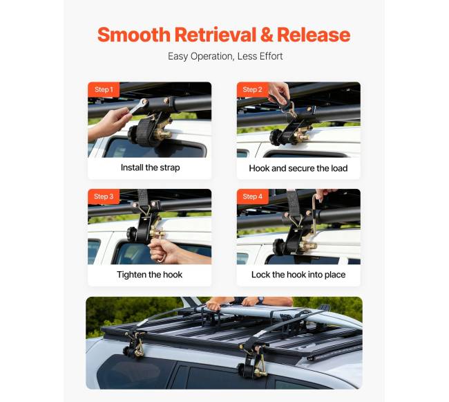 Kopėčių laikiklių ratchet kyriai, 226.8 kg apkrova2