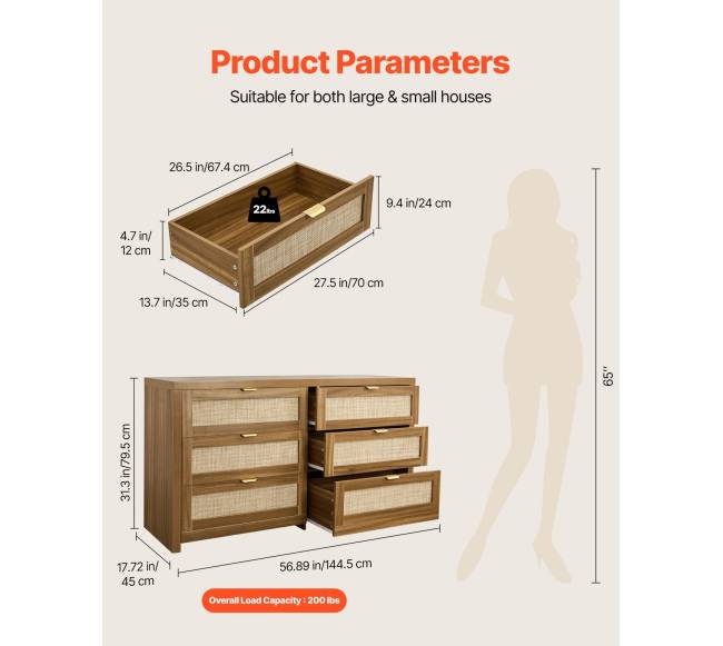 6 stalčių rotango komoda miegamajam2