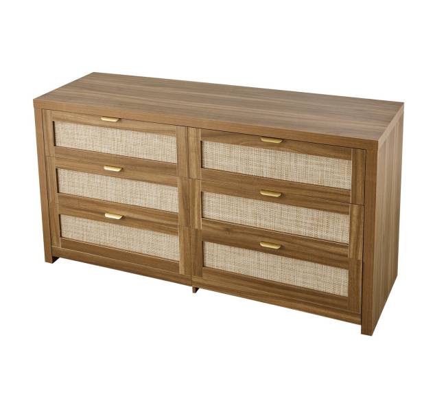 6 stalčių rotango komoda miegamajam8