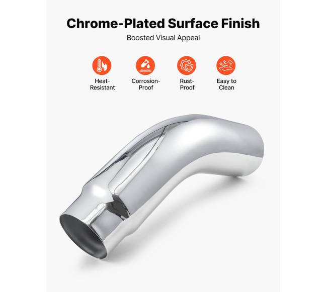 Išmetimo alkūninė antgalis, 127 mm įleidimas3