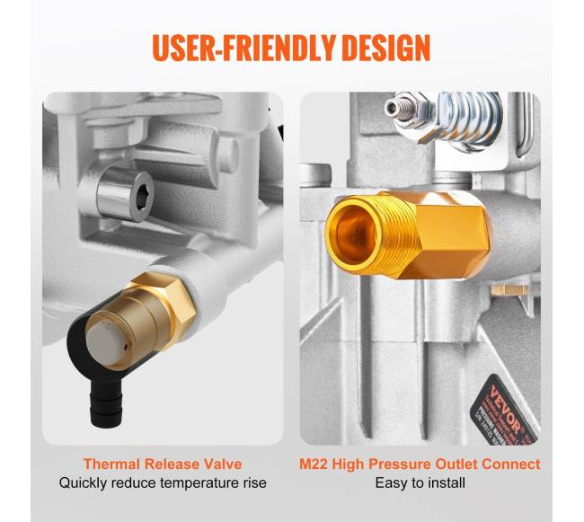 Aukšto slėgio plovimo pompa, 22 mm velenas4