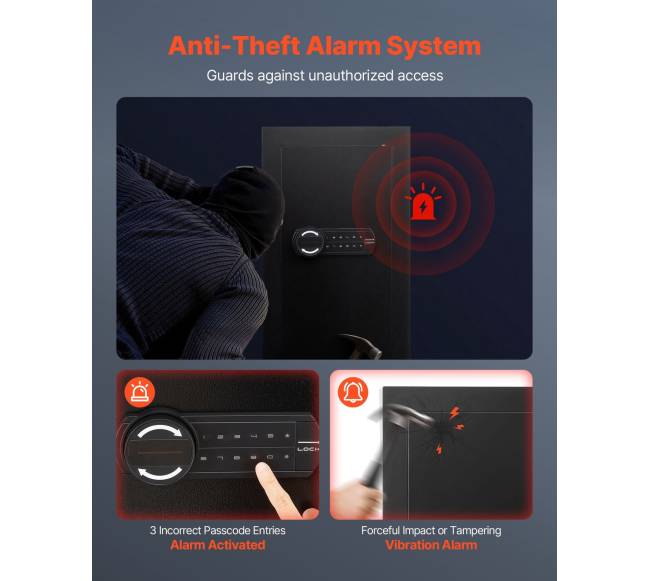 Slapta sieninė seifas su skaitmenine spyna3